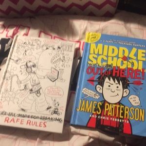 #1 and #2  of the James Patterson middle school